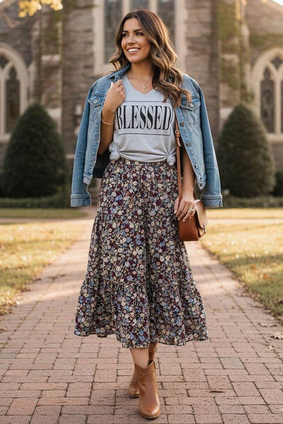 Blessed Graphic Tee - Women's V-Neck T-Shirt