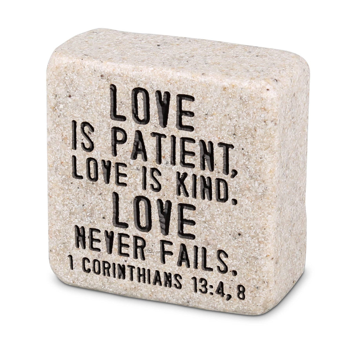 Love Is Patient & Kind – 1 Corinthians 13 Scripture Stone