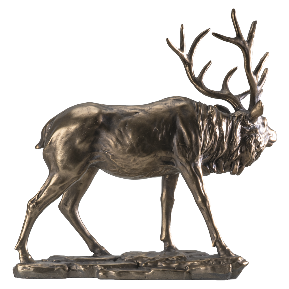 Bronze Finish Elk Figurine