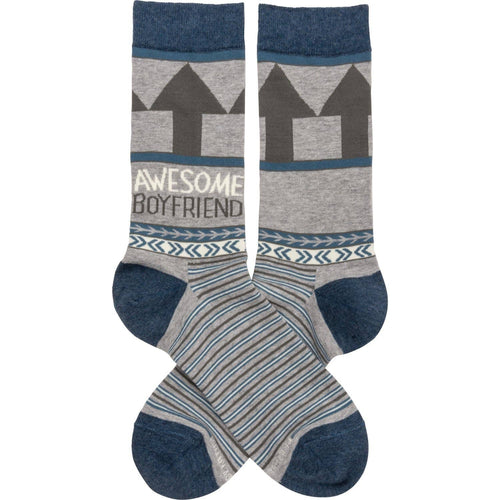 Awesome Boyfriend Novelty Socks