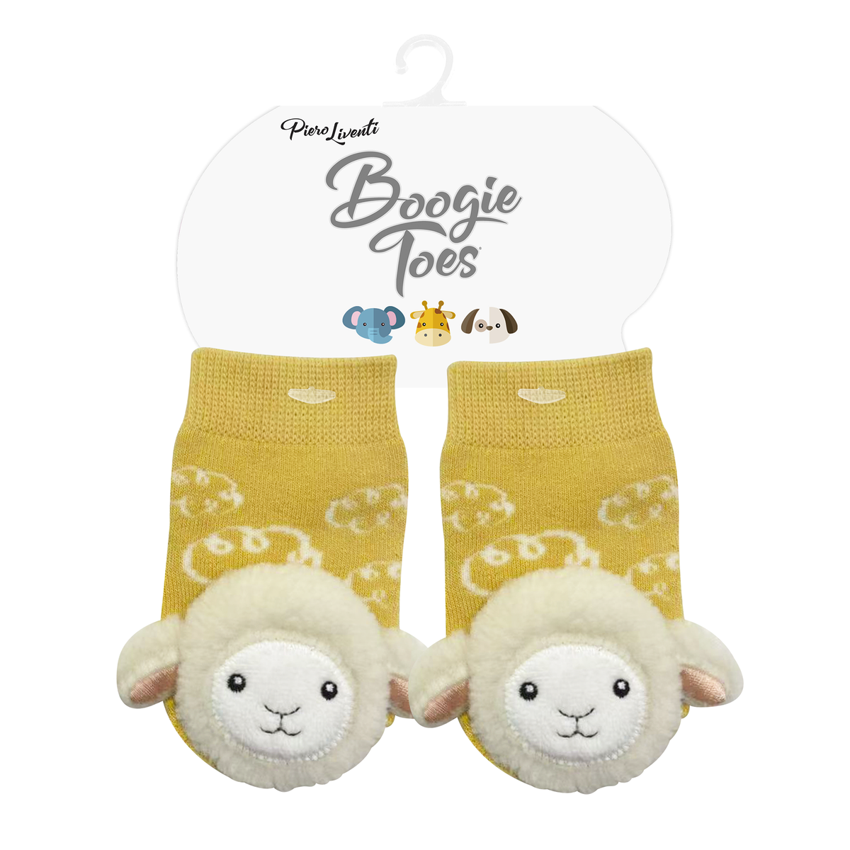 Woolly Lamb Rattle Socks for Babies