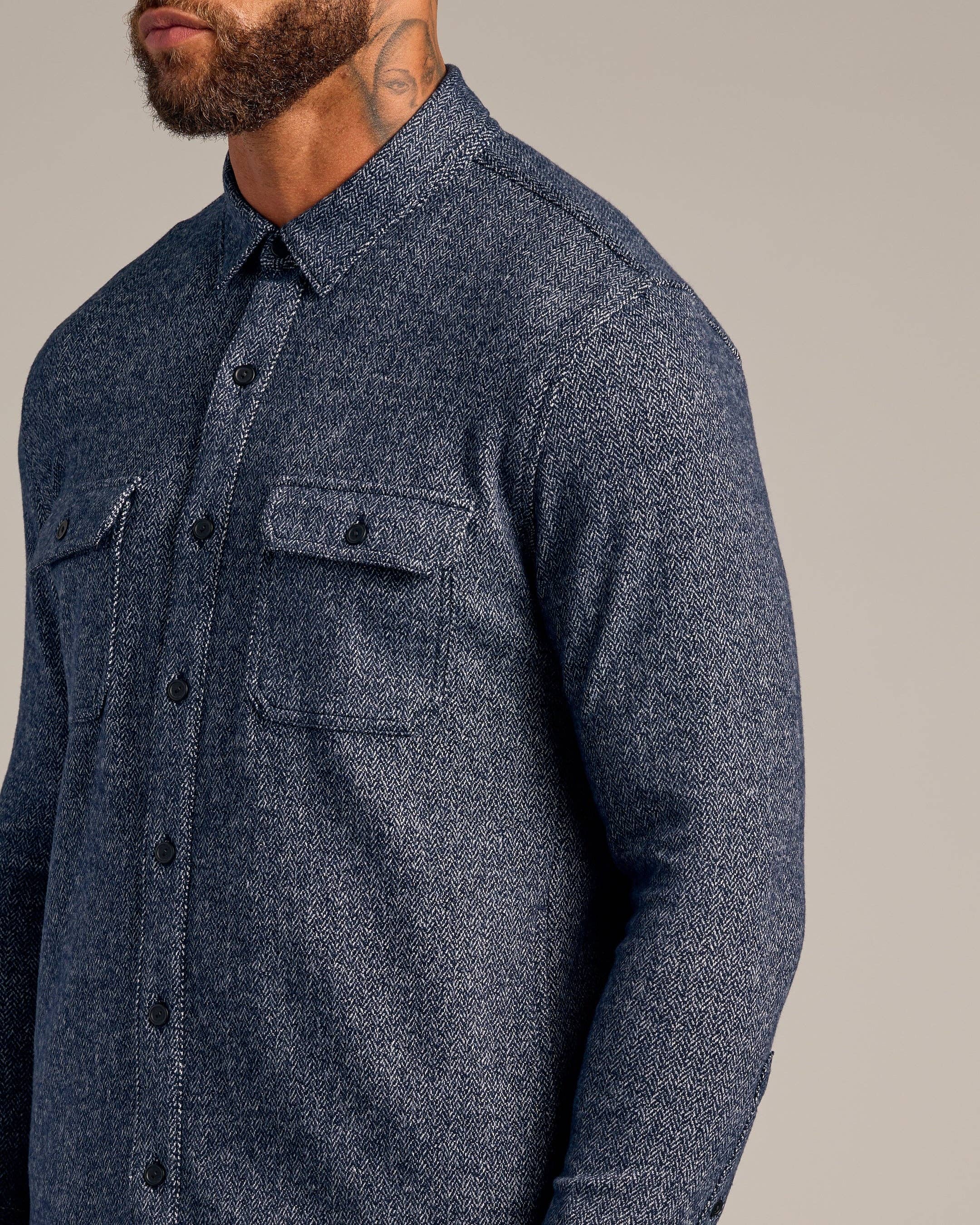 True Classic - Navy Shirt Jacket