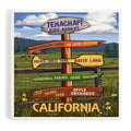 Tehachapi, California Destination Sign Ceramic Coaster
