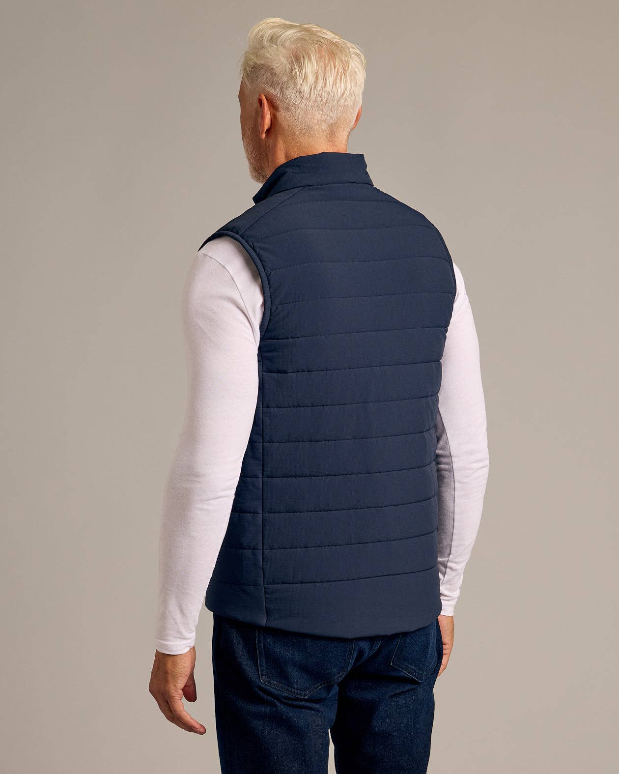 True Classic Navy Puffer Vest 2.0