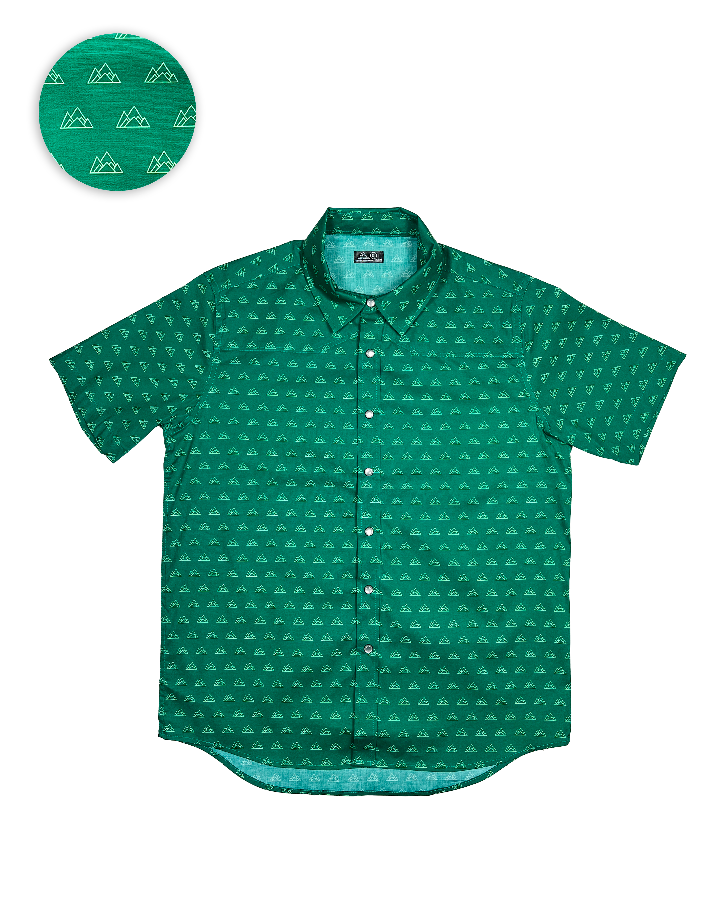 Made of Mountains Logo Men's Button Down Shirt