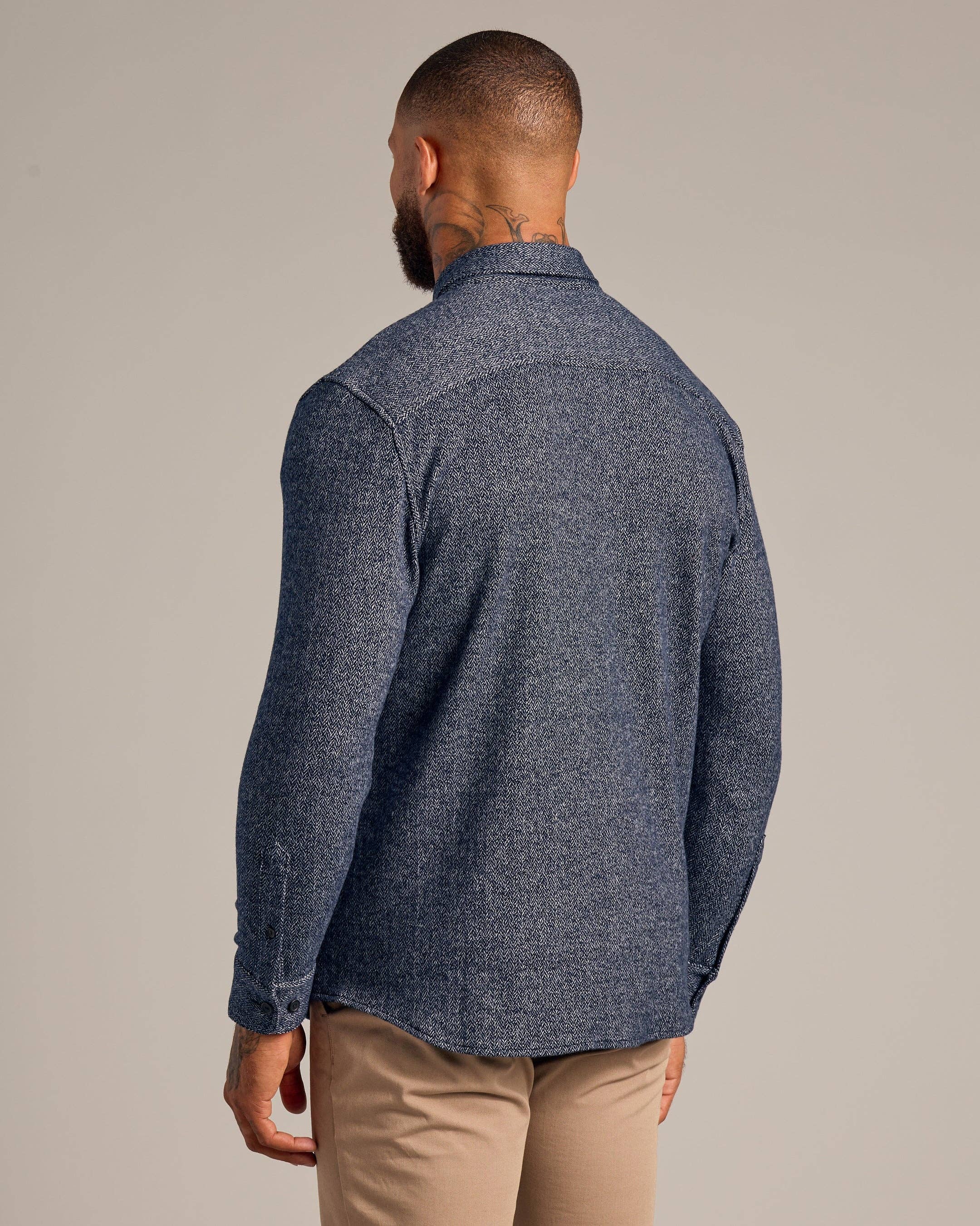 True Classic - Navy Shirt Jacket
