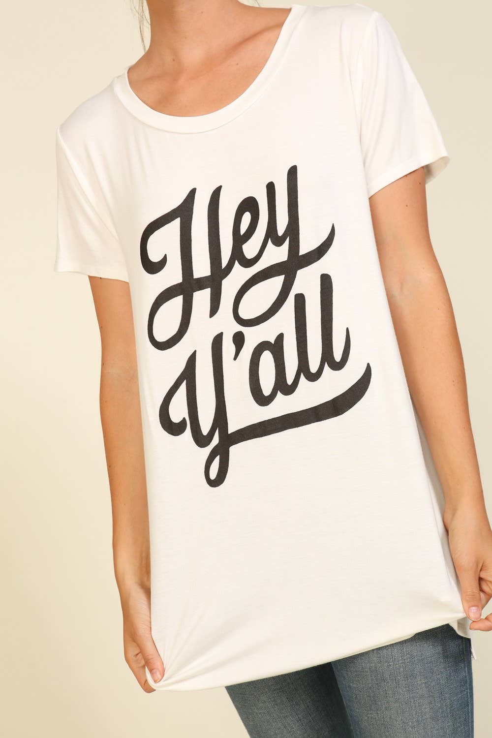 Plus Size Hey Y'all Graphic Tee - Women's Western T-Shirt