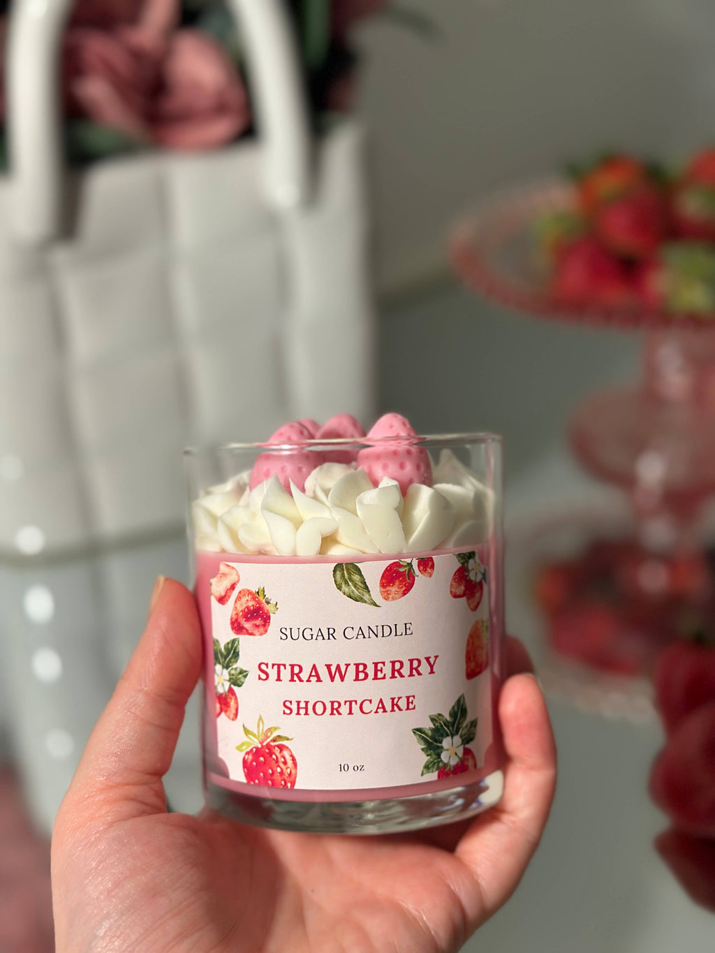Strawberry Shortcake Dessert Candle – 10 oz