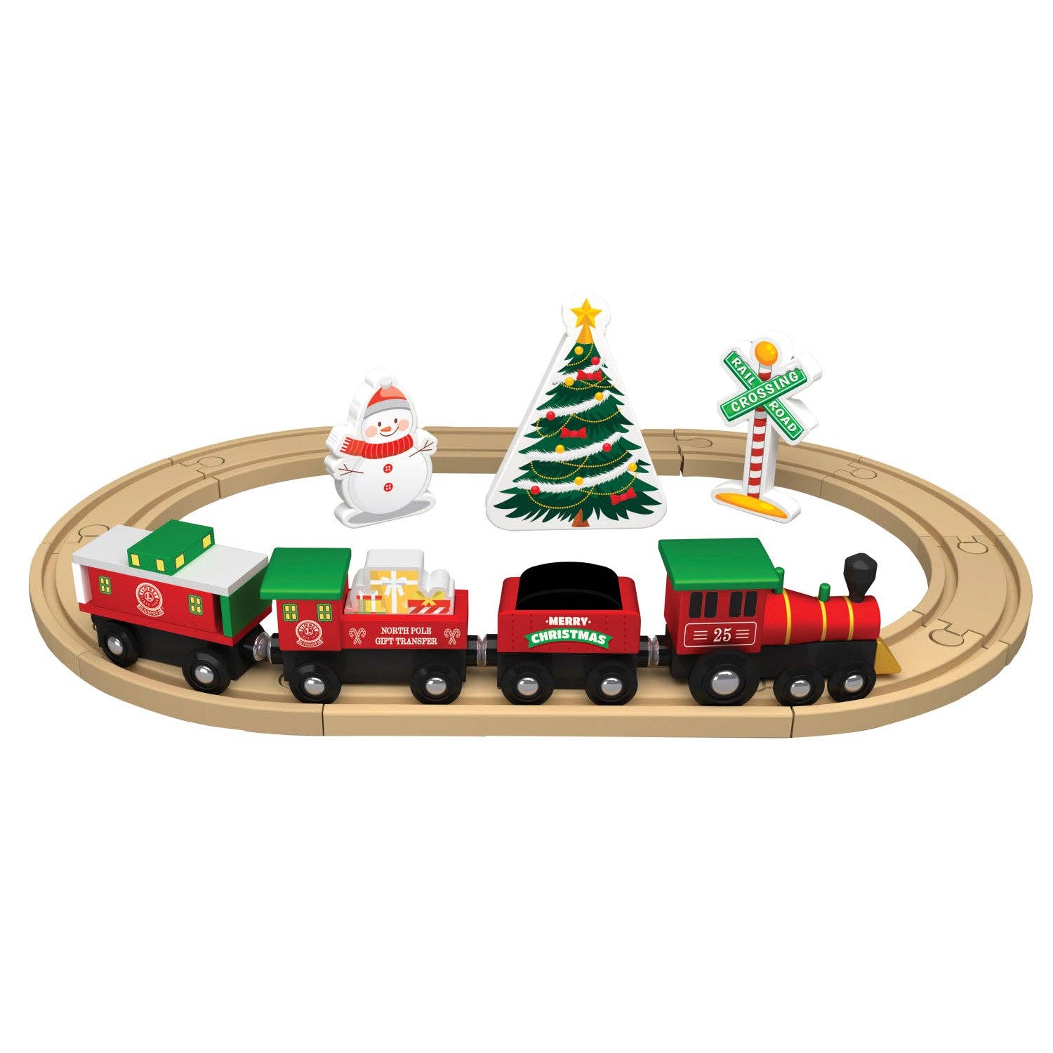 Lionel Deluxe Holiday Wooden Train Set