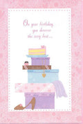 Birthday Card for Her - You Deserve the Very Best