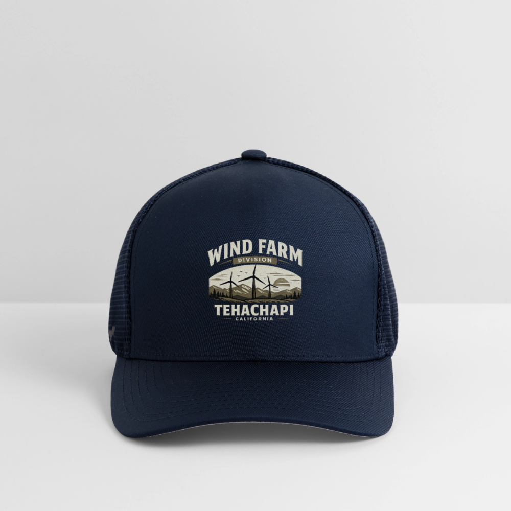 Tehachapi California Wind Farm Division FlexFit Hat – Vintage Mountain Outdoor Cap - navy
