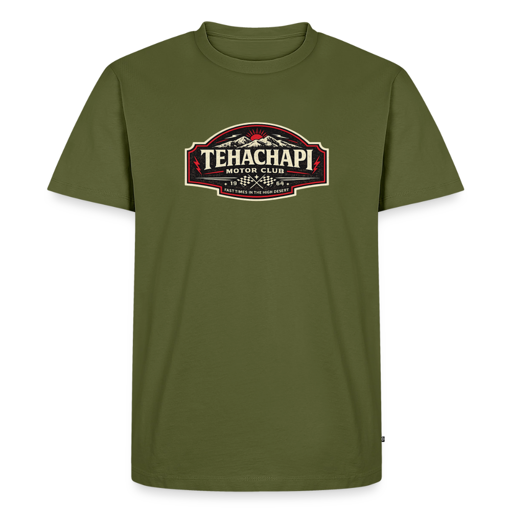 Tehachapi Motor Club Premium T-Shirt – Vintage Rally Edition - khaki green 