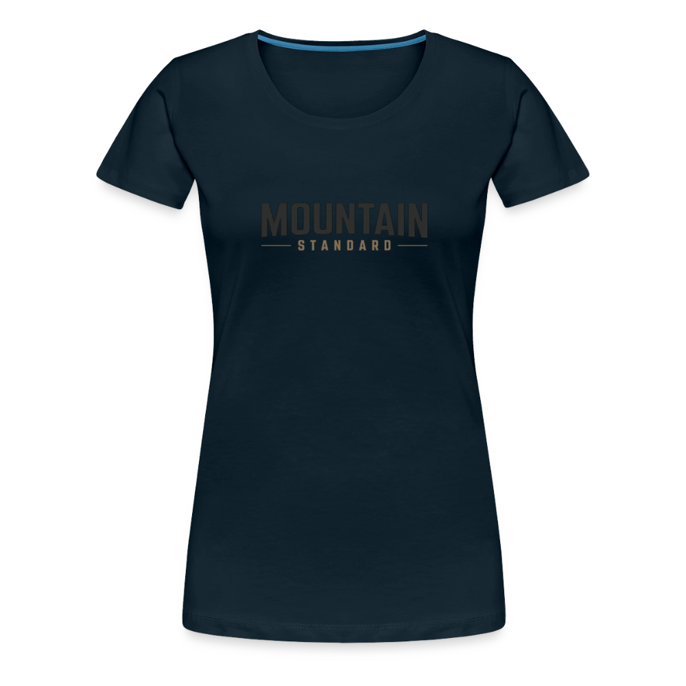 MOUNTAIN STANDARD™ Tehachapi California Premium Women’s Graphic T-Shirt Design - deep navy