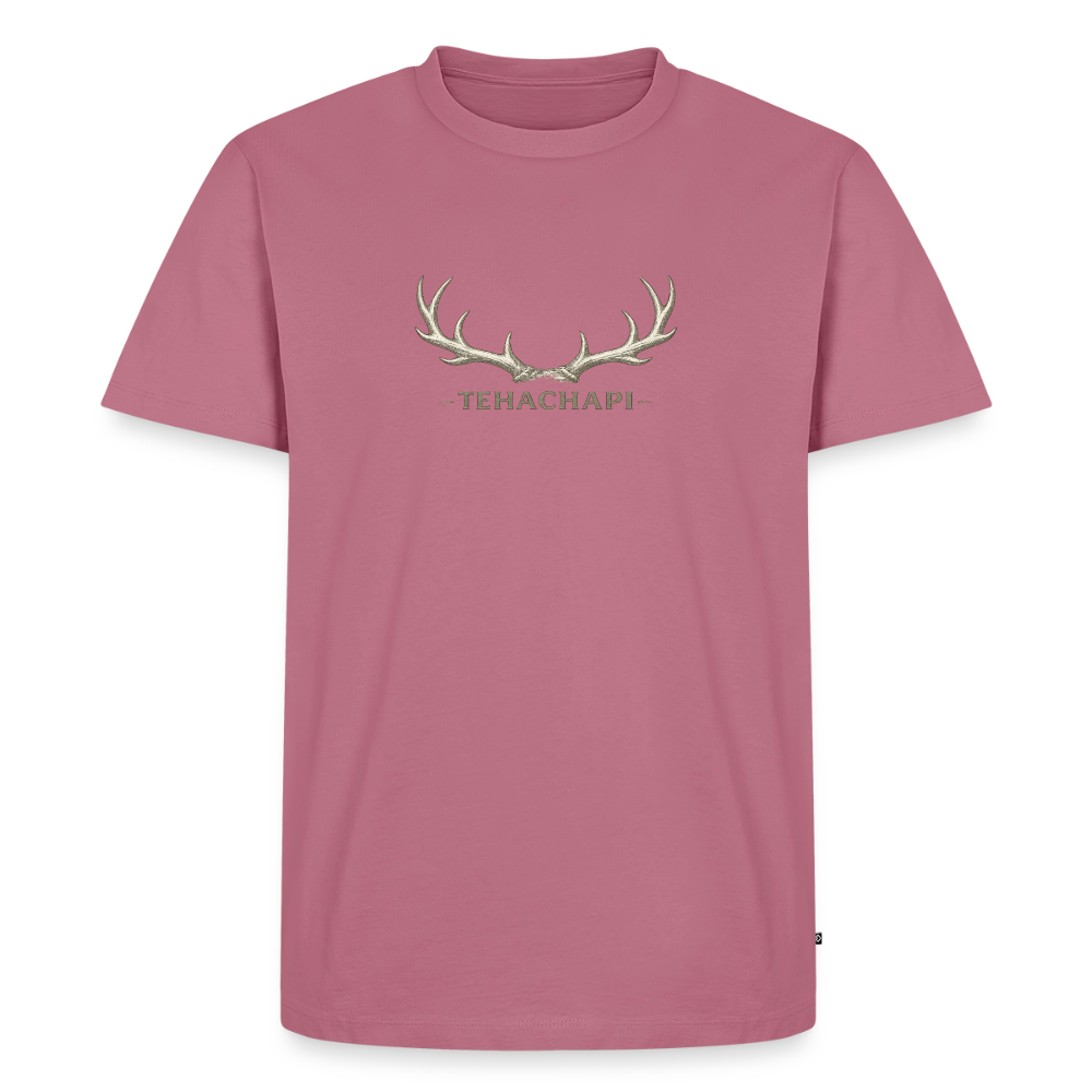 Tehachapi Antler Graphic Men's Premium T-Shirt - mauve