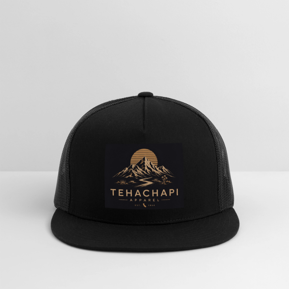 Tehachapi Apparel Trucker Hat - black/black