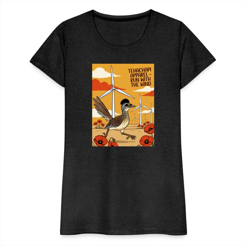 Tehachapi Wind Runner Women’s Premium T-Shirt - charcoal grey