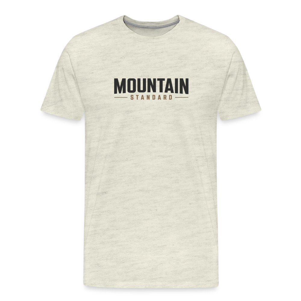 MOUNTAIN STANDARD™ Premium Men’s Graphic T-Shirt Design - heather oatmeal