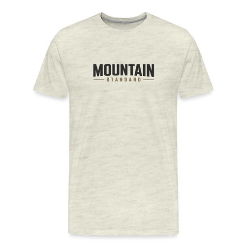 MOUNTAIN STANDARD™ Premium Men’s Graphic T-Shirt Design - heather oatmeal