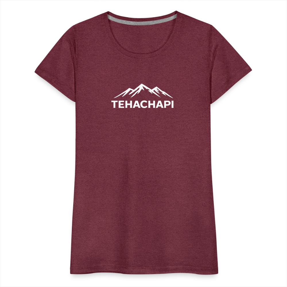 Tehachapi Women’s Premium T-Shirt - heather burgundy