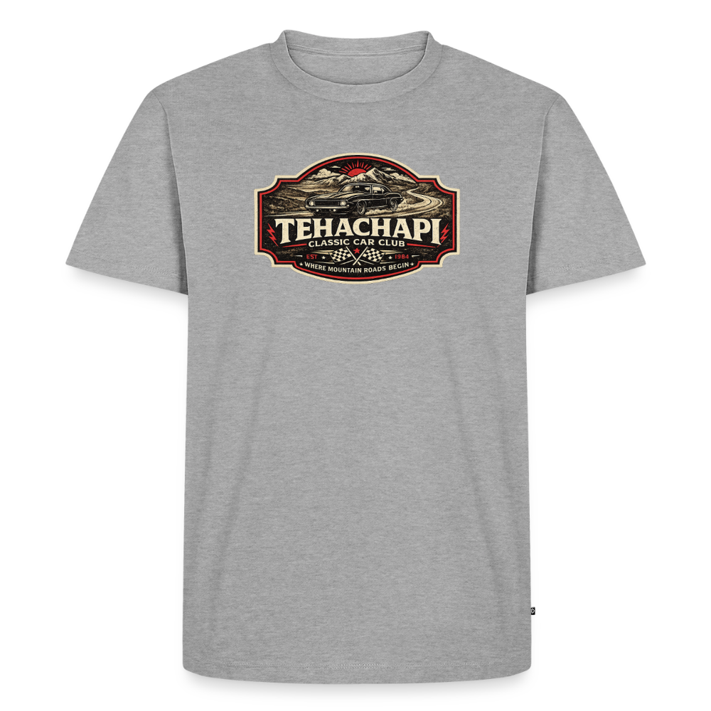 Tehachapi Classic Car Club Premium T-Shirt – Vintage Mountain Cruiser Graphic - heather grey
