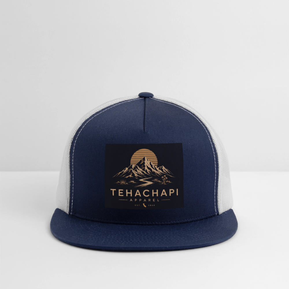 Tehachapi Apparel Trucker Hat - navy/white