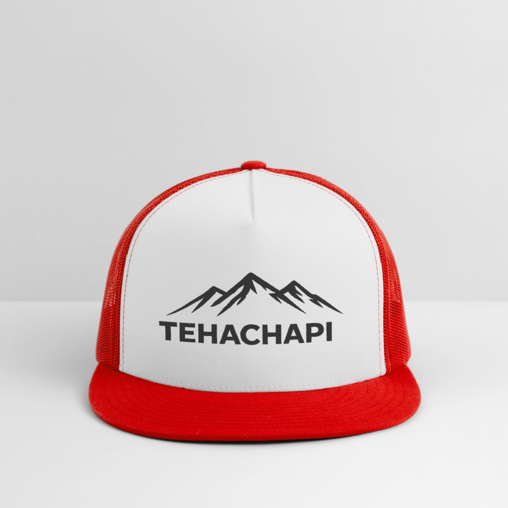 Tehachapi Trucker Hat - white/red