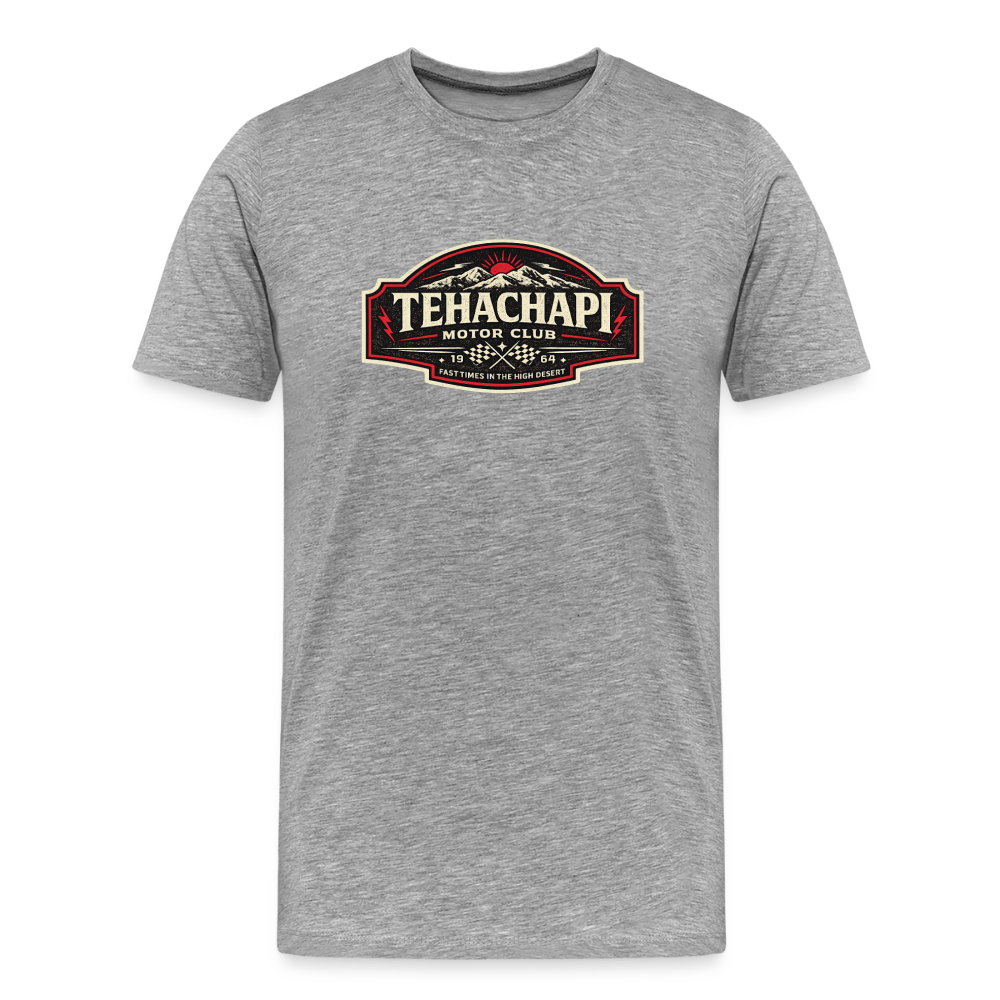 Tehachapi Motor Club Premium T-Shirt – Vintage Rally Edition - heather gray