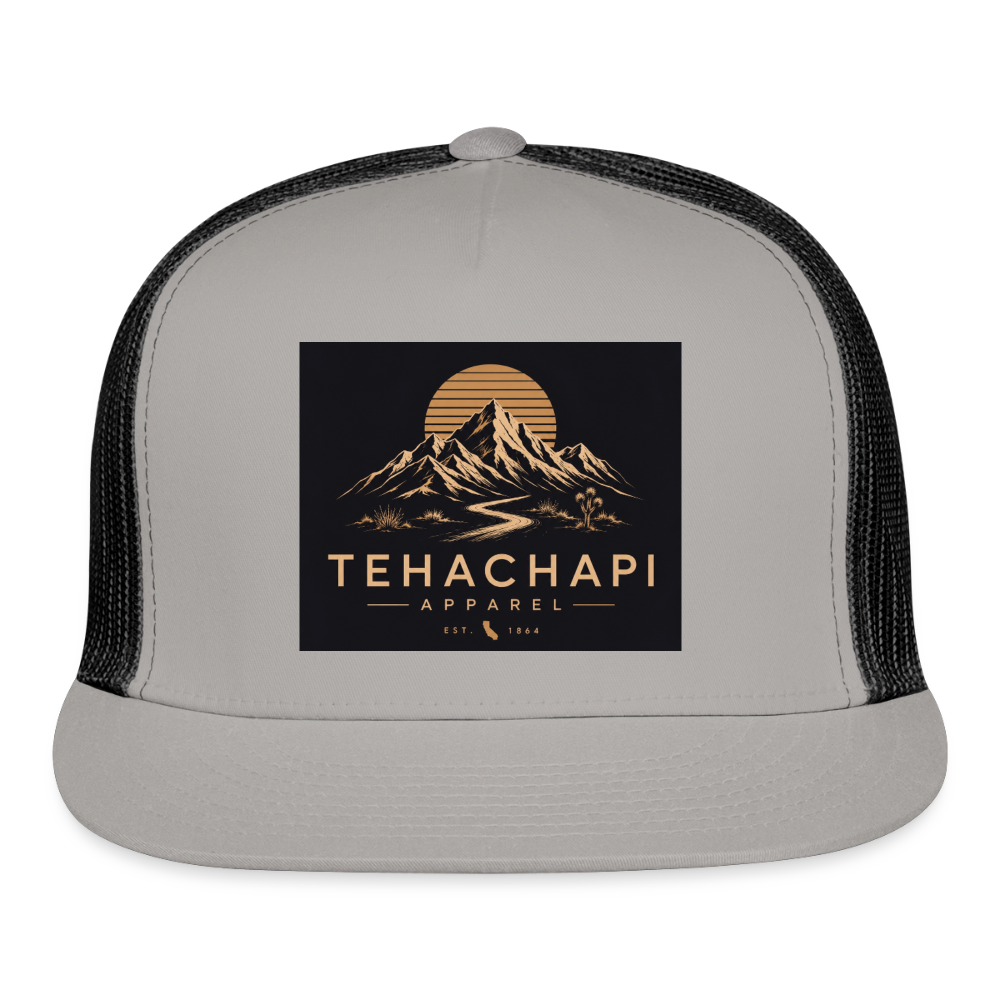 Tehachapi Apparel Trucker Hat - gray/black