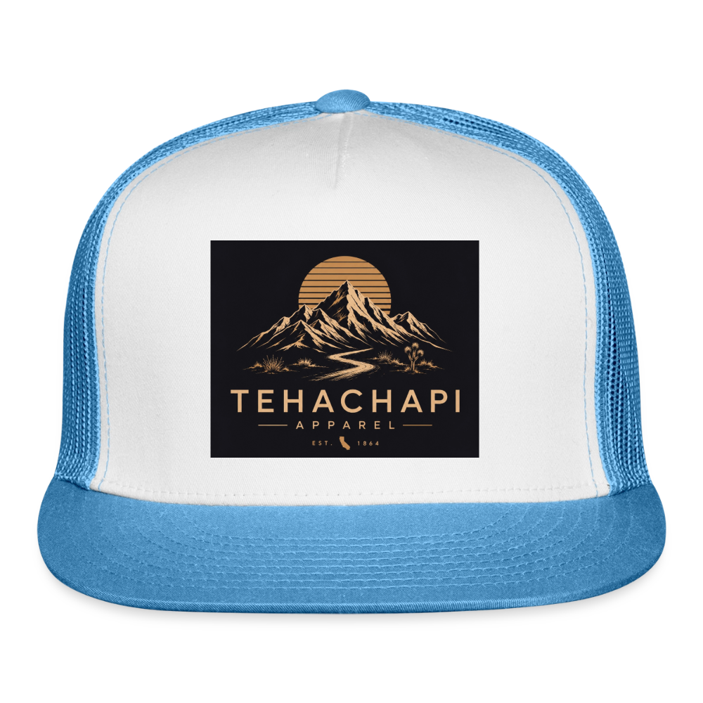 Tehachapi Apparel Trucker Hat - white/blue