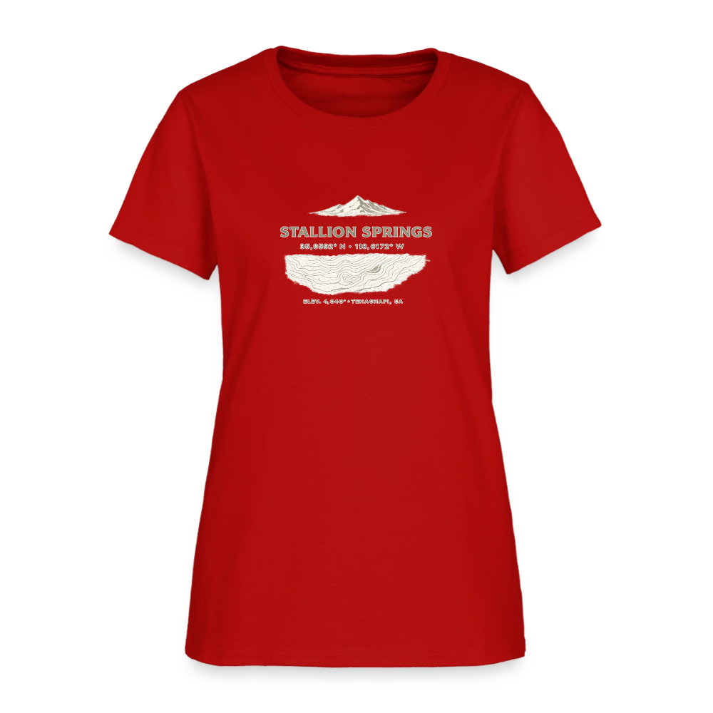 Stallion Springs Coordinates Women's T-Shirt - red