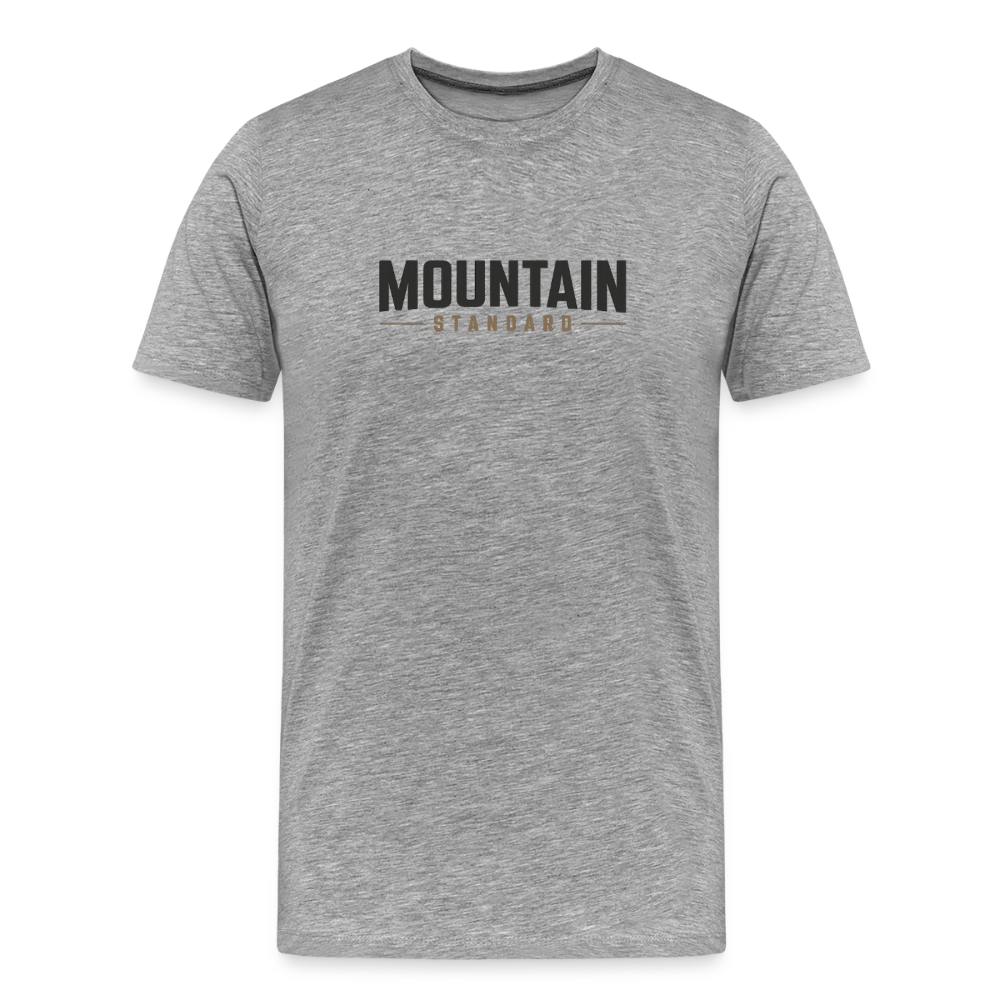 MOUNTAIN STANDARD™ Premium Men’s Graphic T-Shirt Design - heather gray