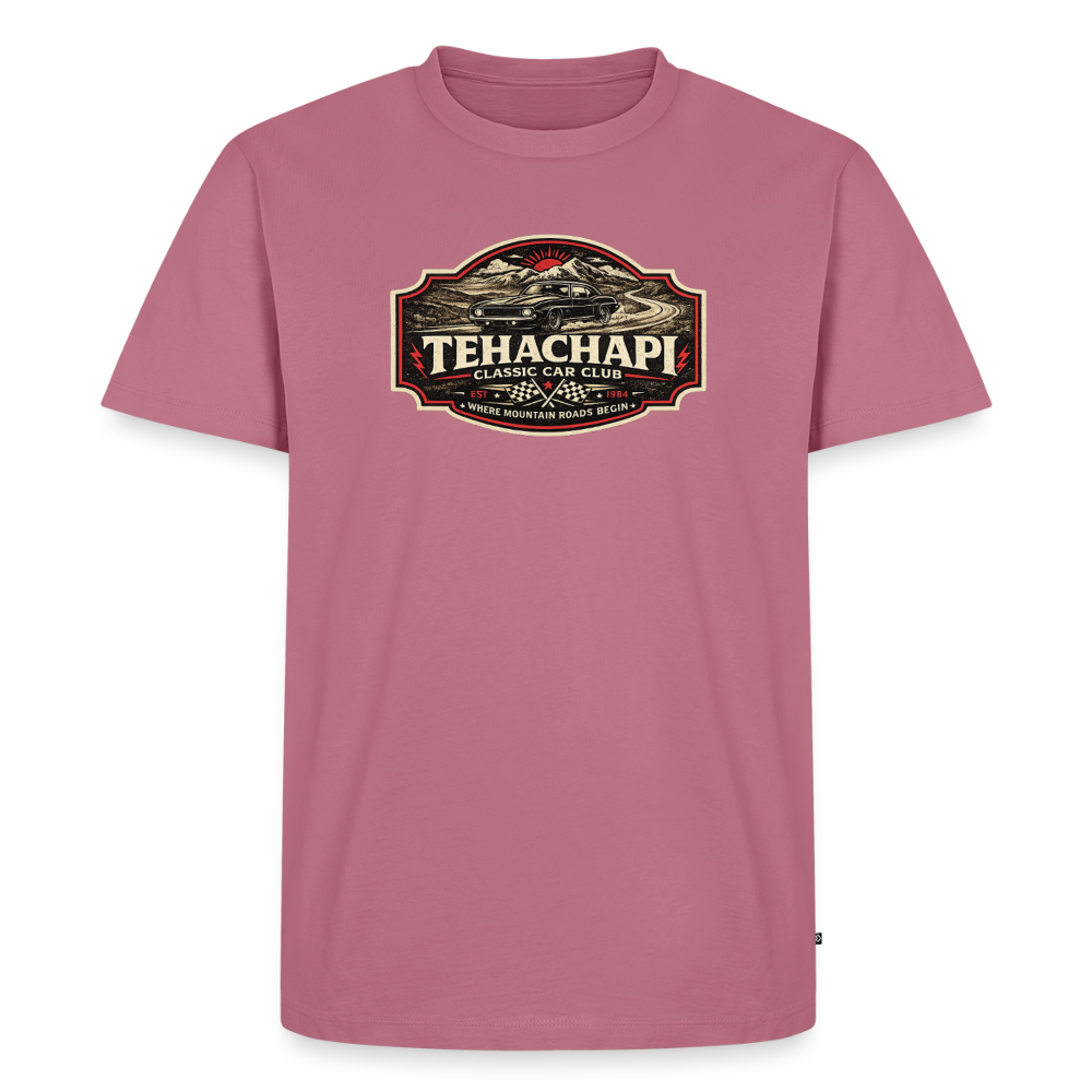 Tehachapi Classic Car Club Premium T-Shirt – Vintage Mountain Cruiser Graphic - mauve