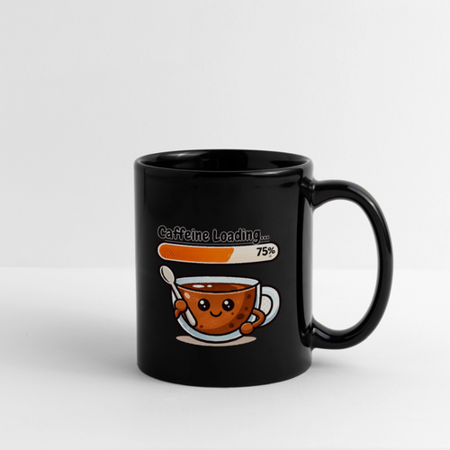 Caffeine Loading Full Color Mug - black