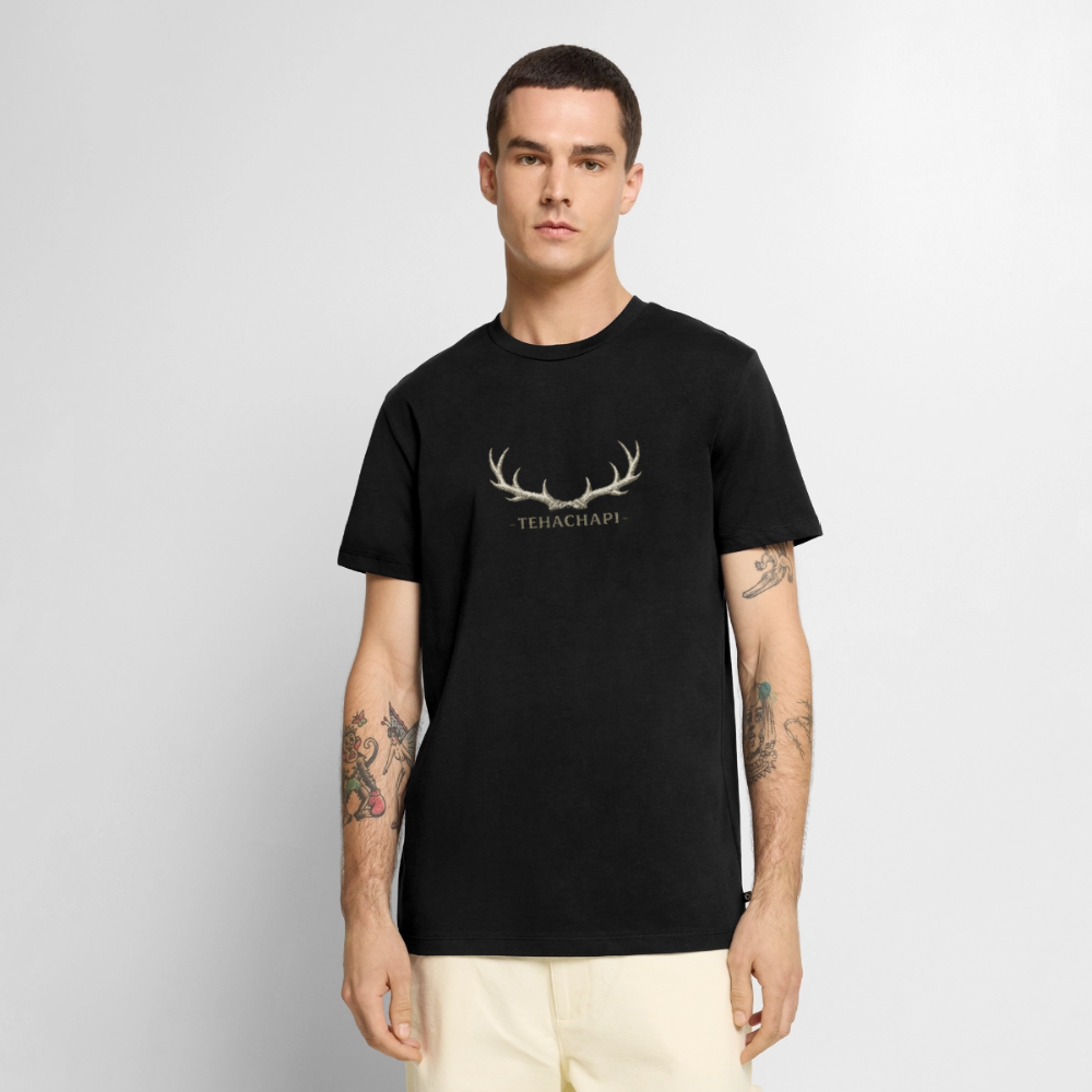 Tehachapi Antler Graphic Men's Premium T-Shirt - black