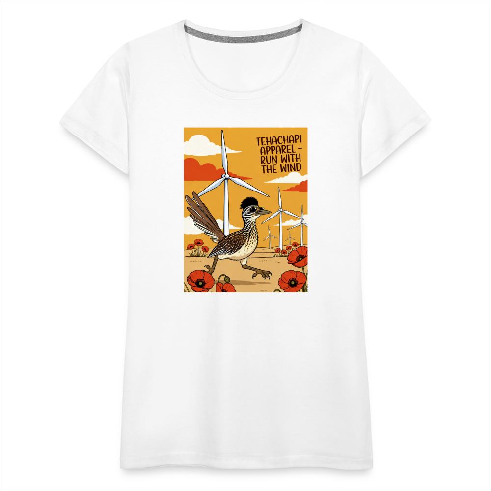 Tehachapi Wind Runner Women’s Premium T-Shirt - white