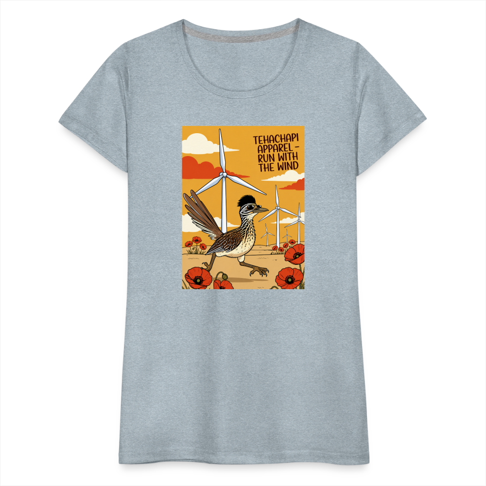 Tehachapi Wind Runner Women’s Premium T-Shirt - heather ice blue