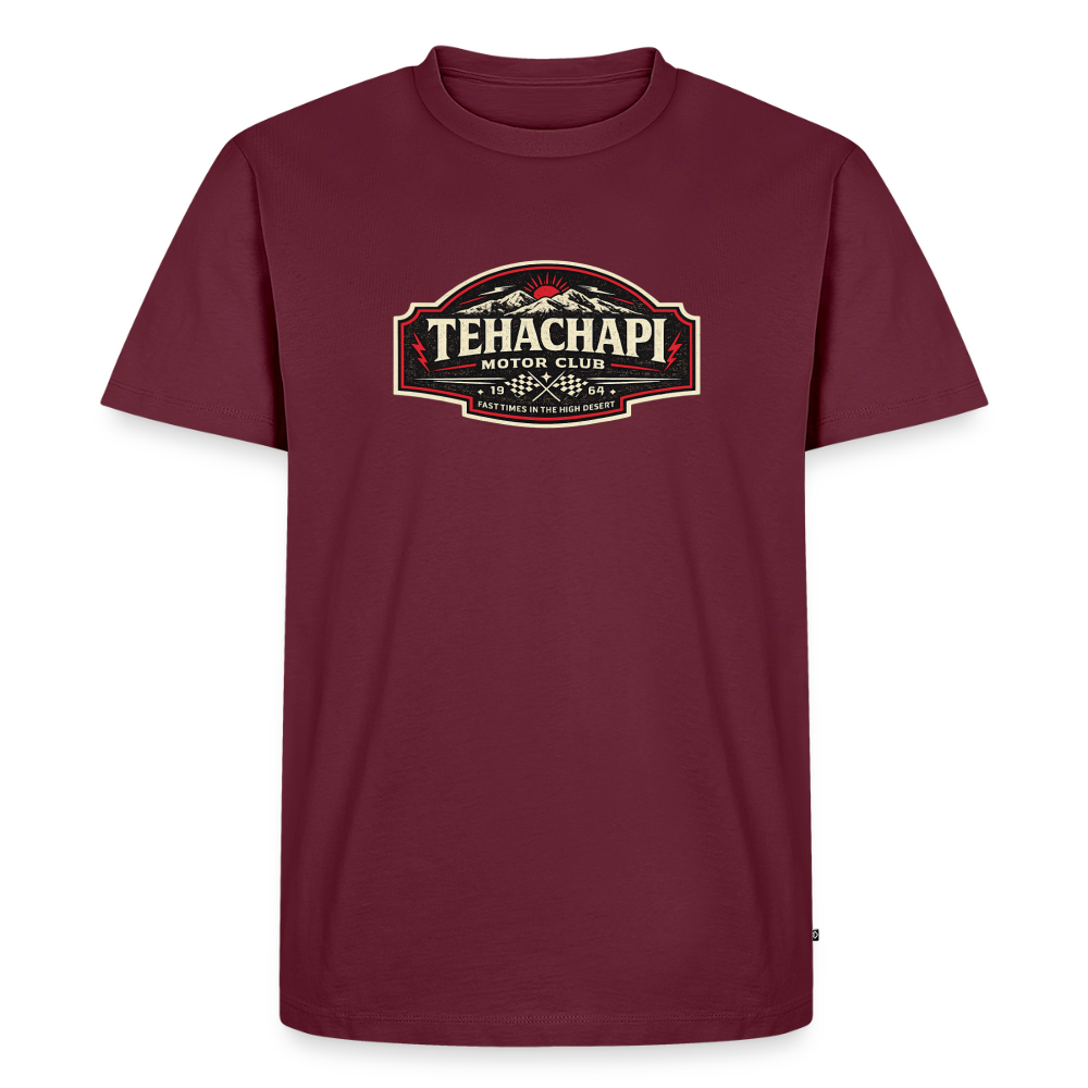 Tehachapi Motor Club Premium T-Shirt – Vintage Rally Edition - burgundy