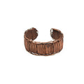 Basketweave Antique Copper Wire Woven Cuff Bracelet