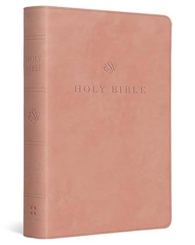 ESV Large Print Compact Bible - Blush Rose TruTone