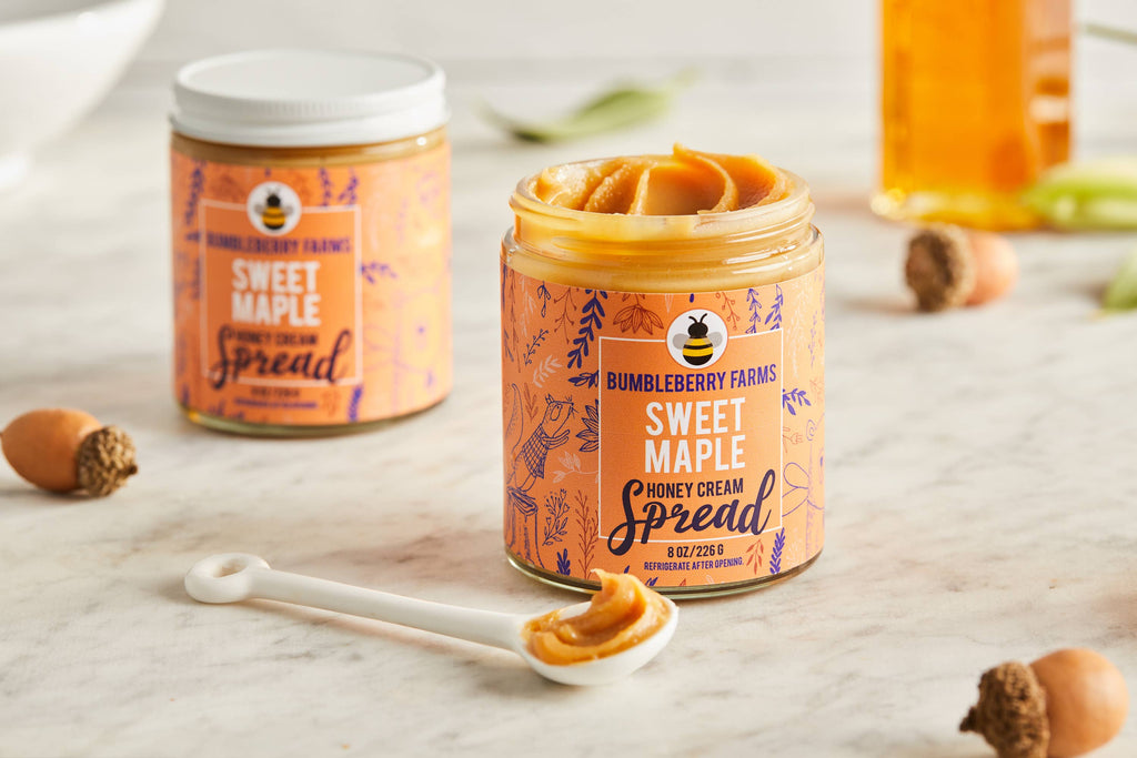Bumbleberry Farms Sweet Maple Honey Cream Spread 8 oz