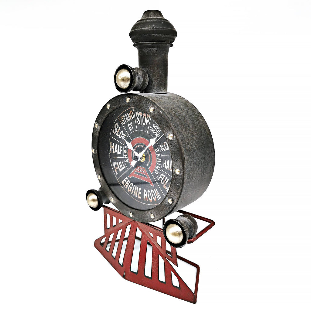 Distressed Locomotive Table Clock