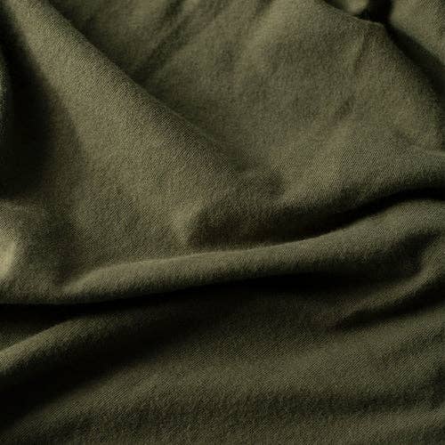 True Classic Long Sleeve Henley Shirt - Military Green