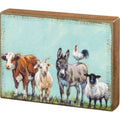 Farm Family Rustic Wooden Box Sign