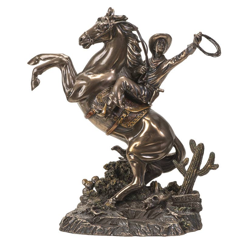 Cowboy on Horse Statue