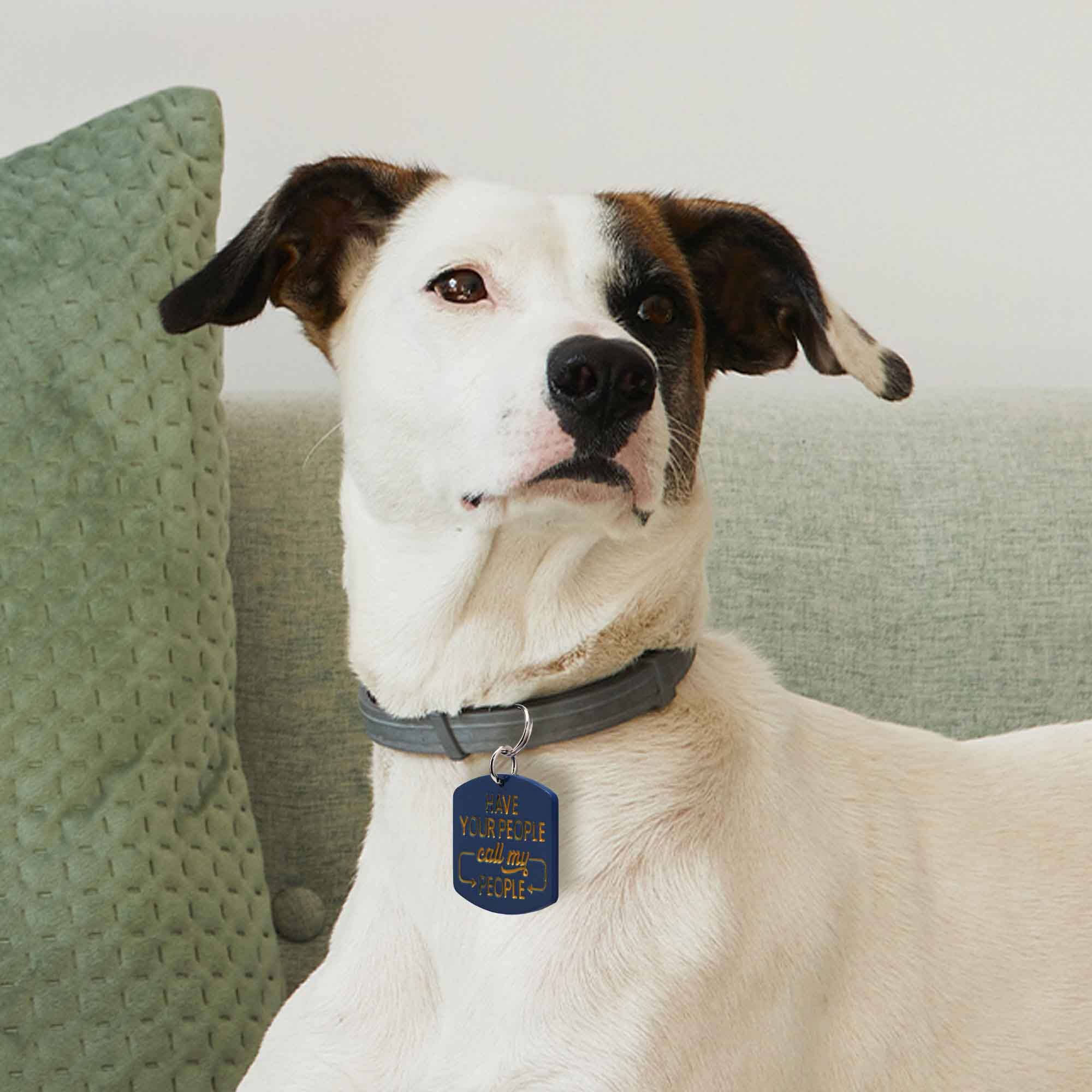 Call My People Dog Collar Charm