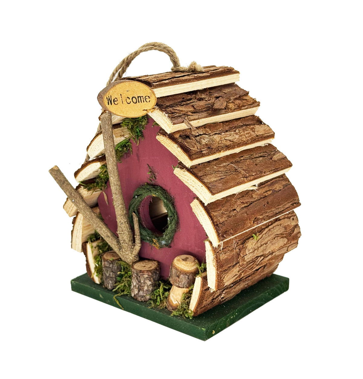 Rustic Welcome Cottage Birdhouse
