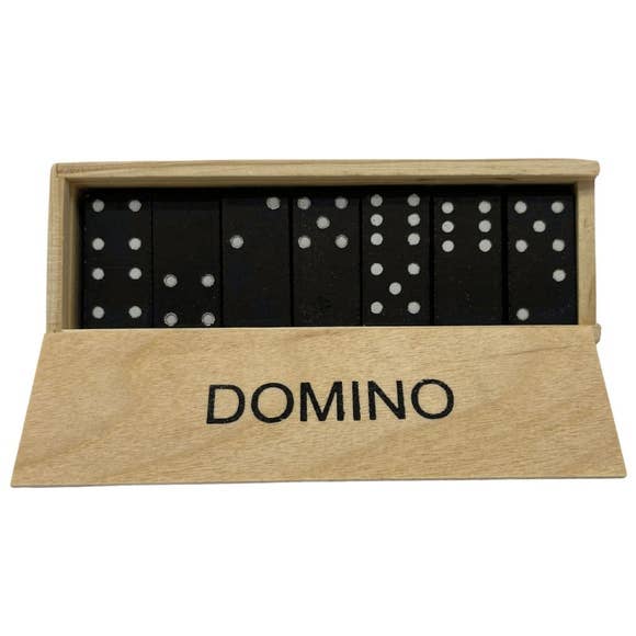 Domino Set in Wooden Storage Box