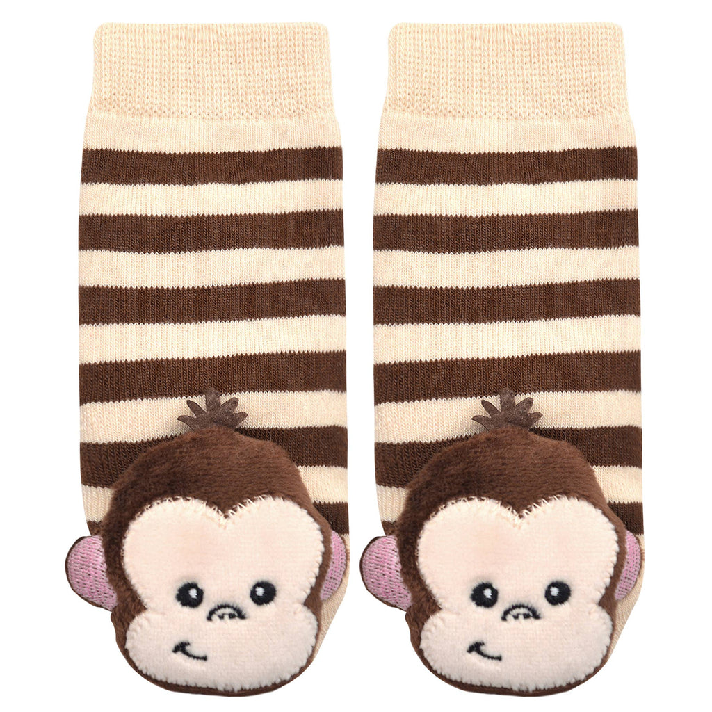 Monkey Rattle Socks for Babies
