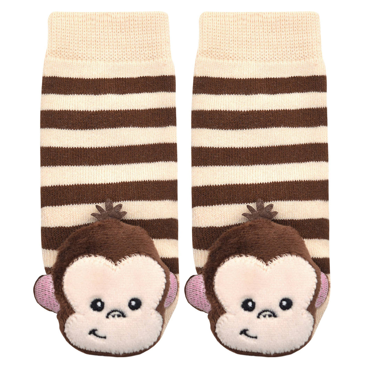 Monkey Rattle Socks for Babies