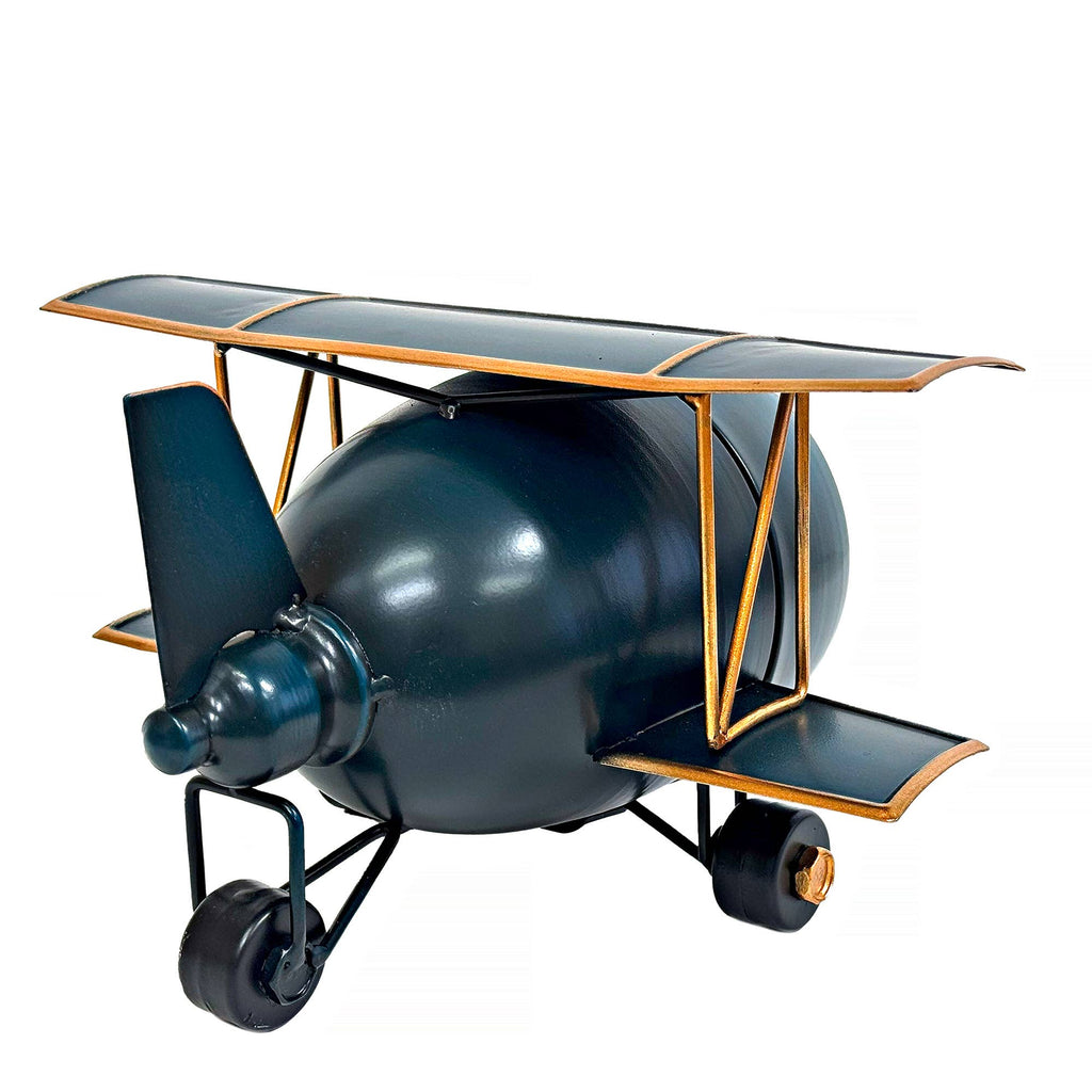 Vintage Biplane Table Clock
